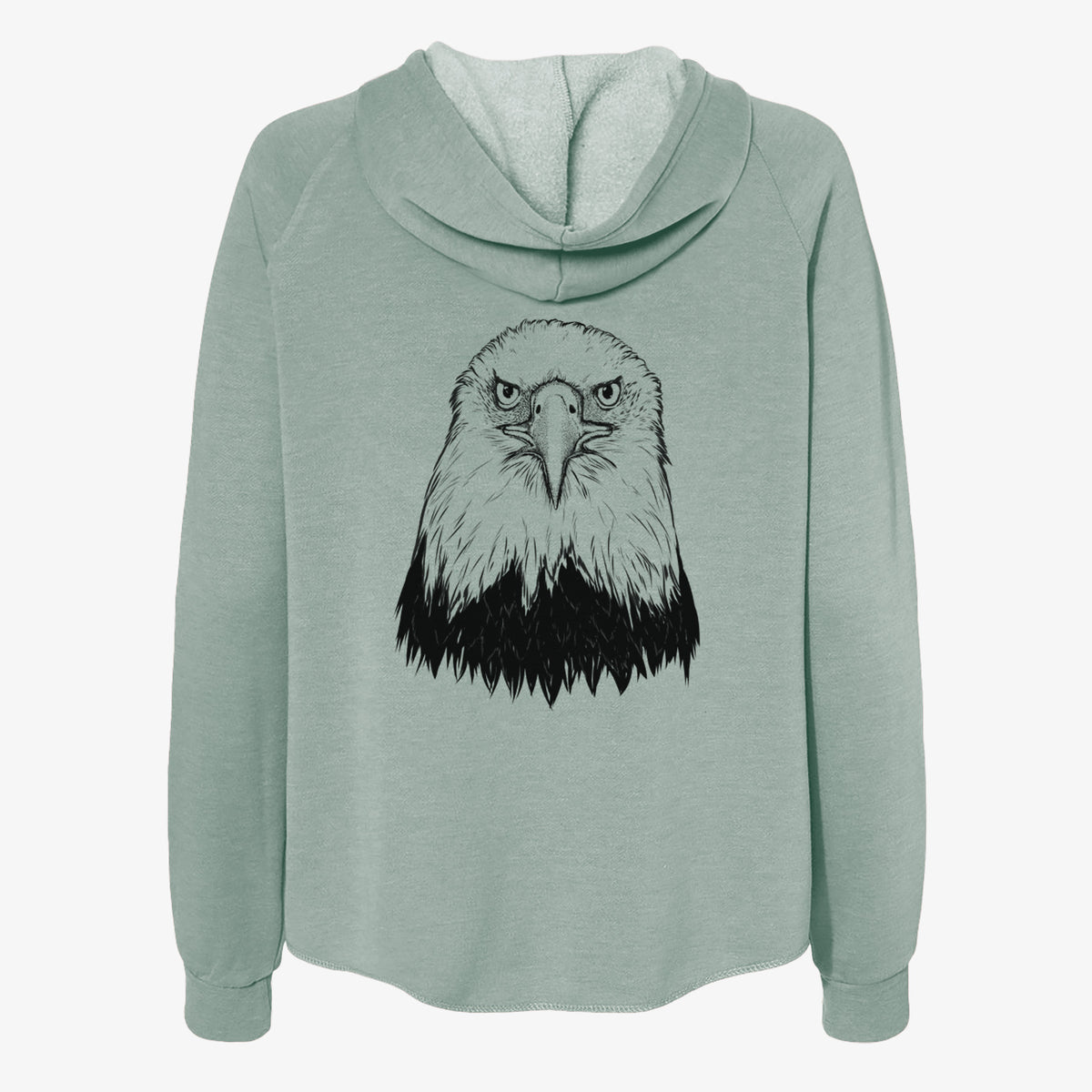 Haliaeetus Leucocephalus - American Bald Eagle - Women&#39;s Cali Wave Zip-Up Sweatshirt