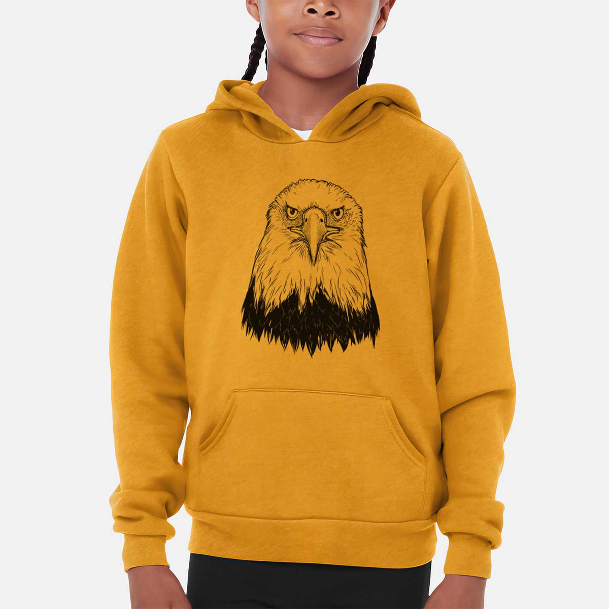Haliaeetus Leucocephalus - American Bald Eagle - Youth Hoodie Sweatshirt