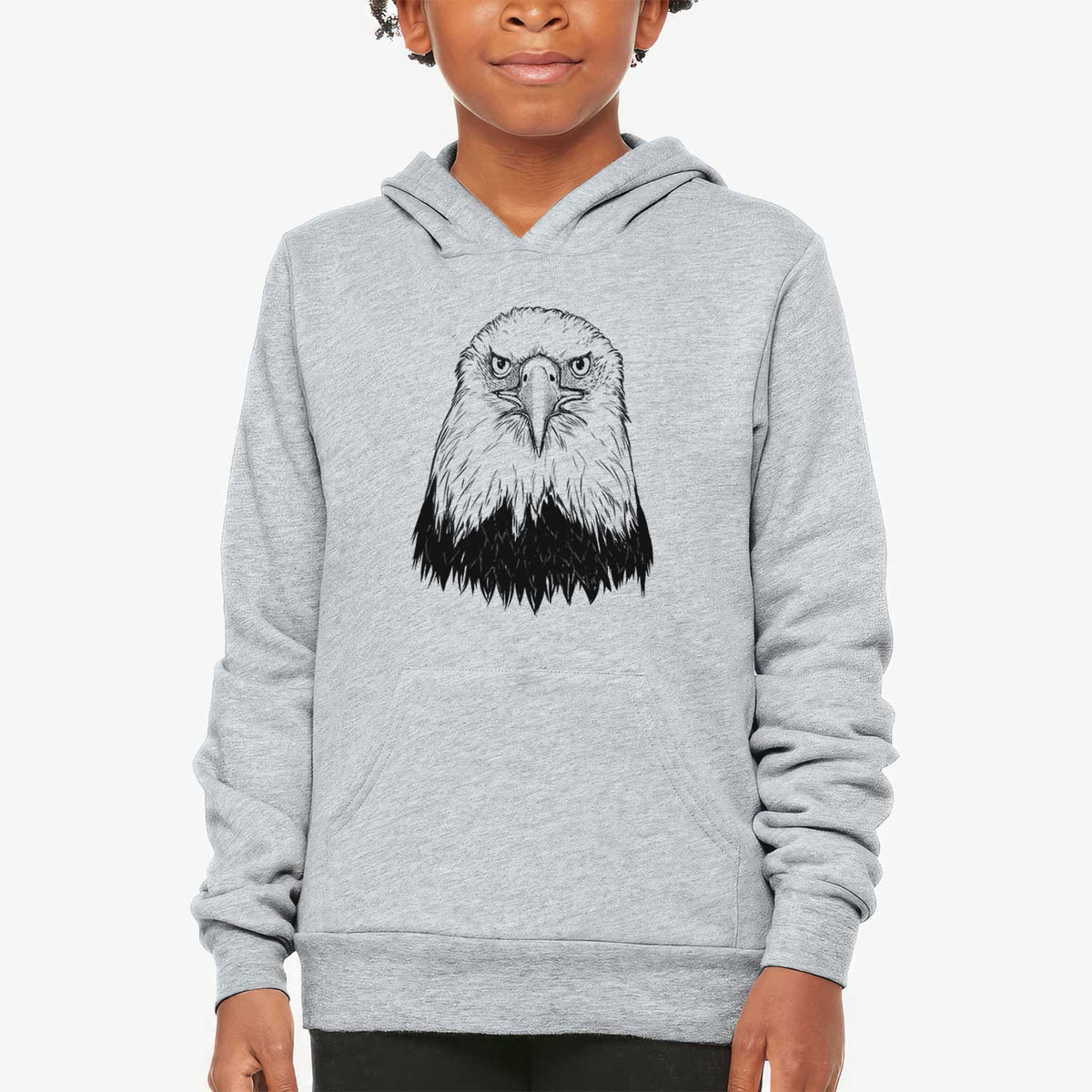 Haliaeetus Leucocephalus - American Bald Eagle - Youth Hoodie Sweatshirt