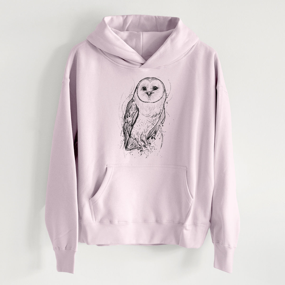 Barn Owl - Tyto alba - Women&#39;s Heavyweight Relaxed Hoodie