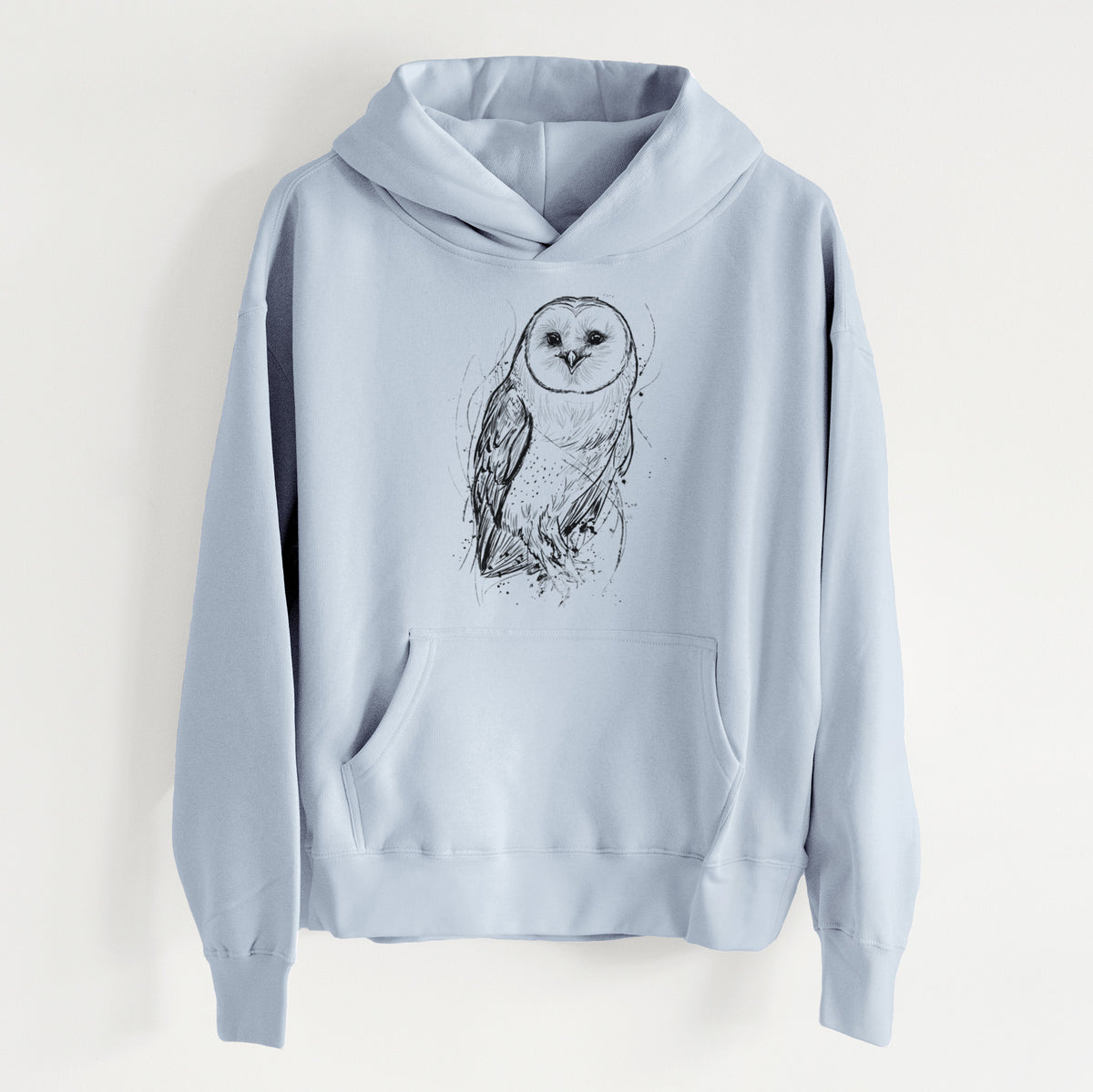 Barn Owl - Tyto alba - Women&#39;s Heavyweight Relaxed Hoodie