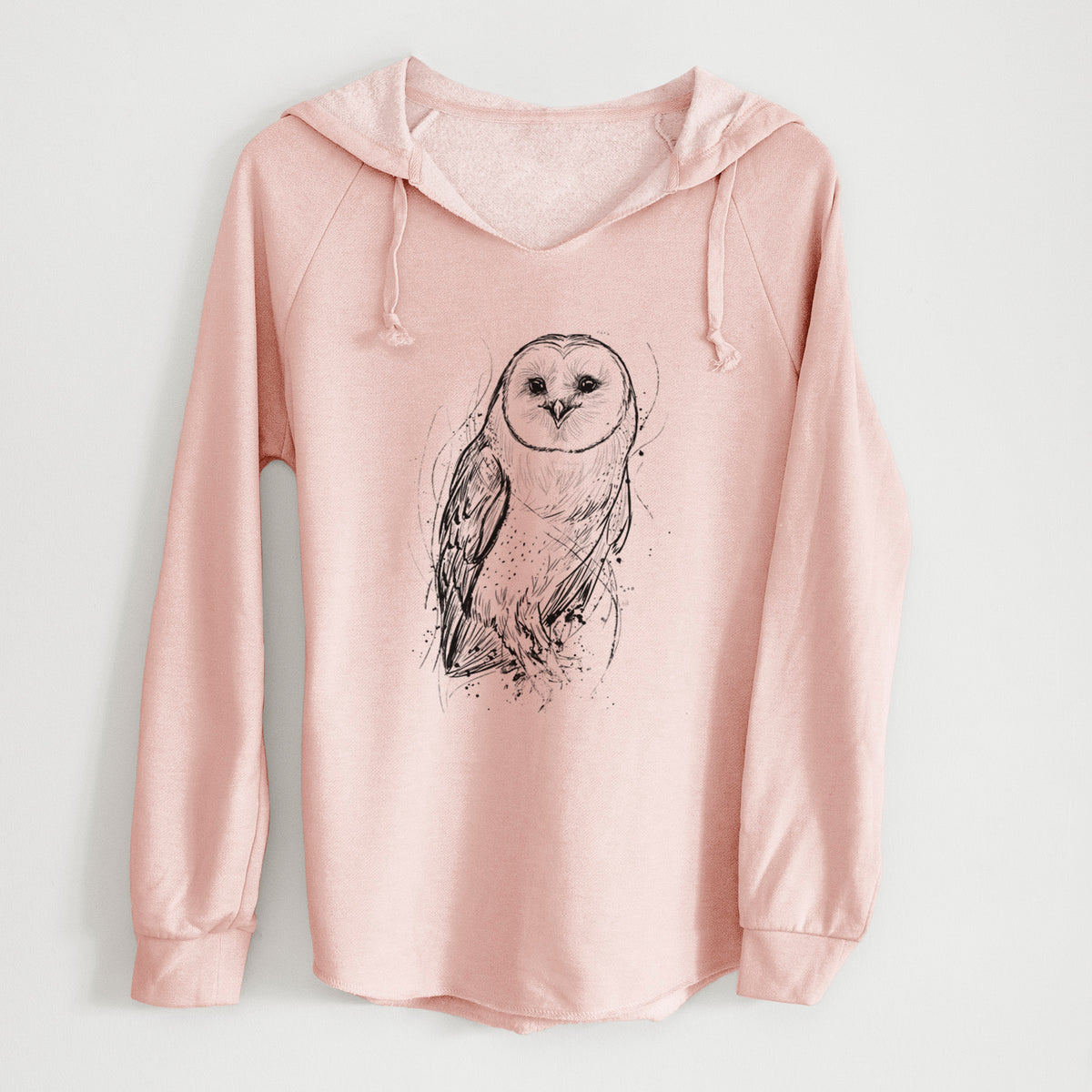 Barn Owl - Tyto alba - Cali Wave Hooded Sweatshirt