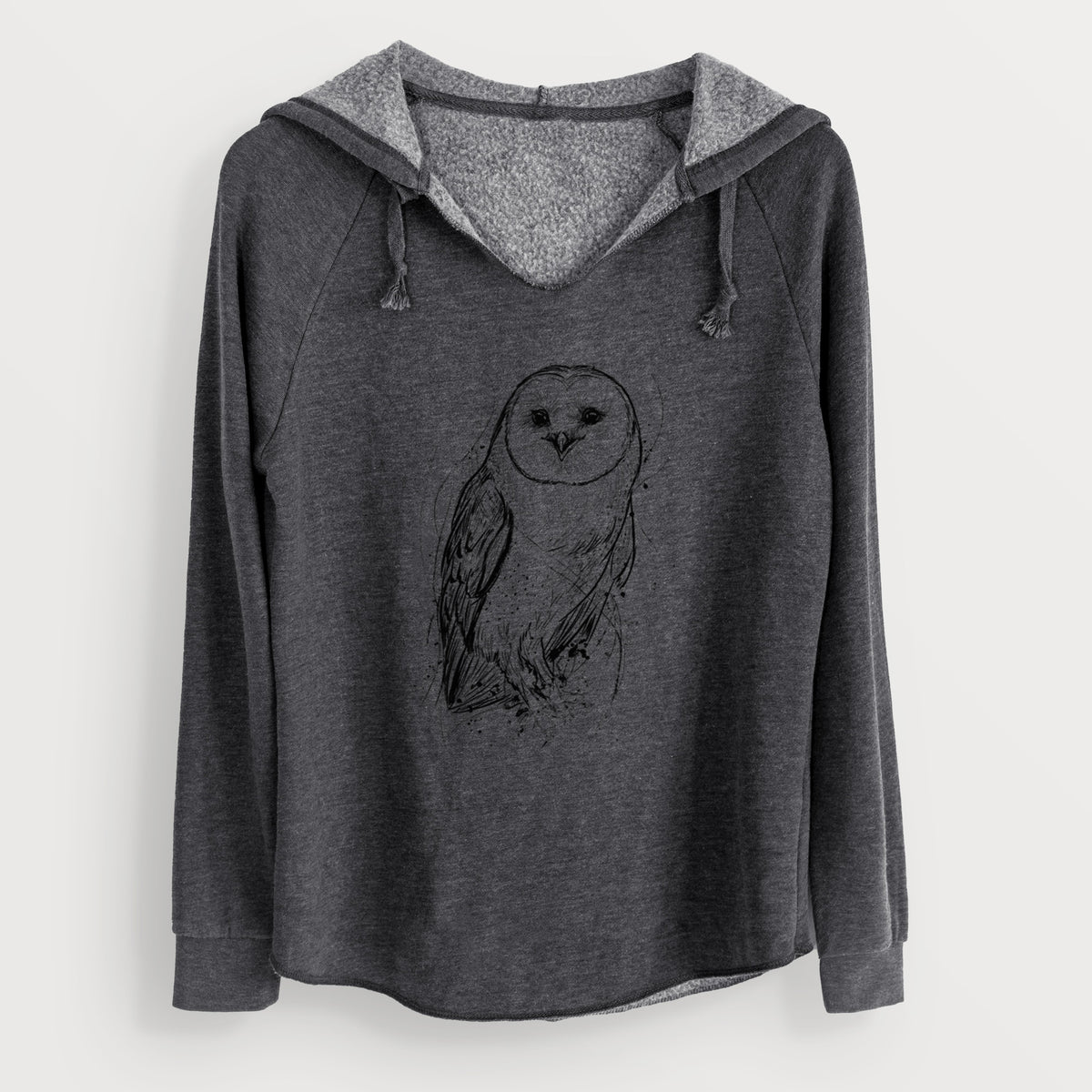Barn Owl - Tyto alba - Cali Wave Hooded Sweatshirt