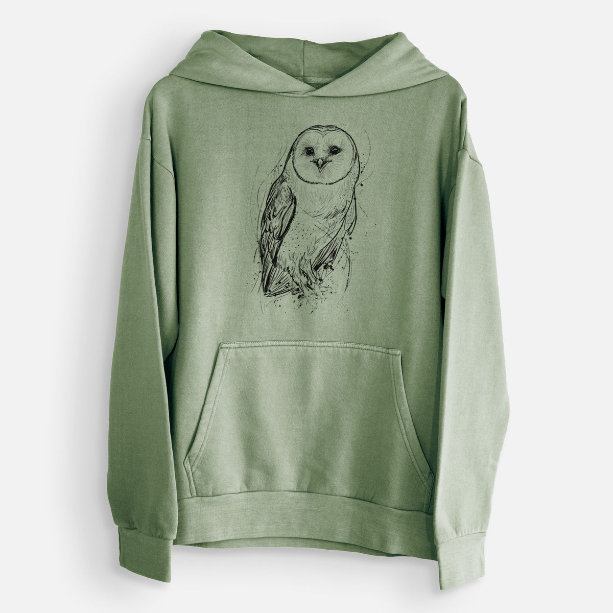 Barn Owl - Tyto alba  - Urban Heavyweight Hoodie