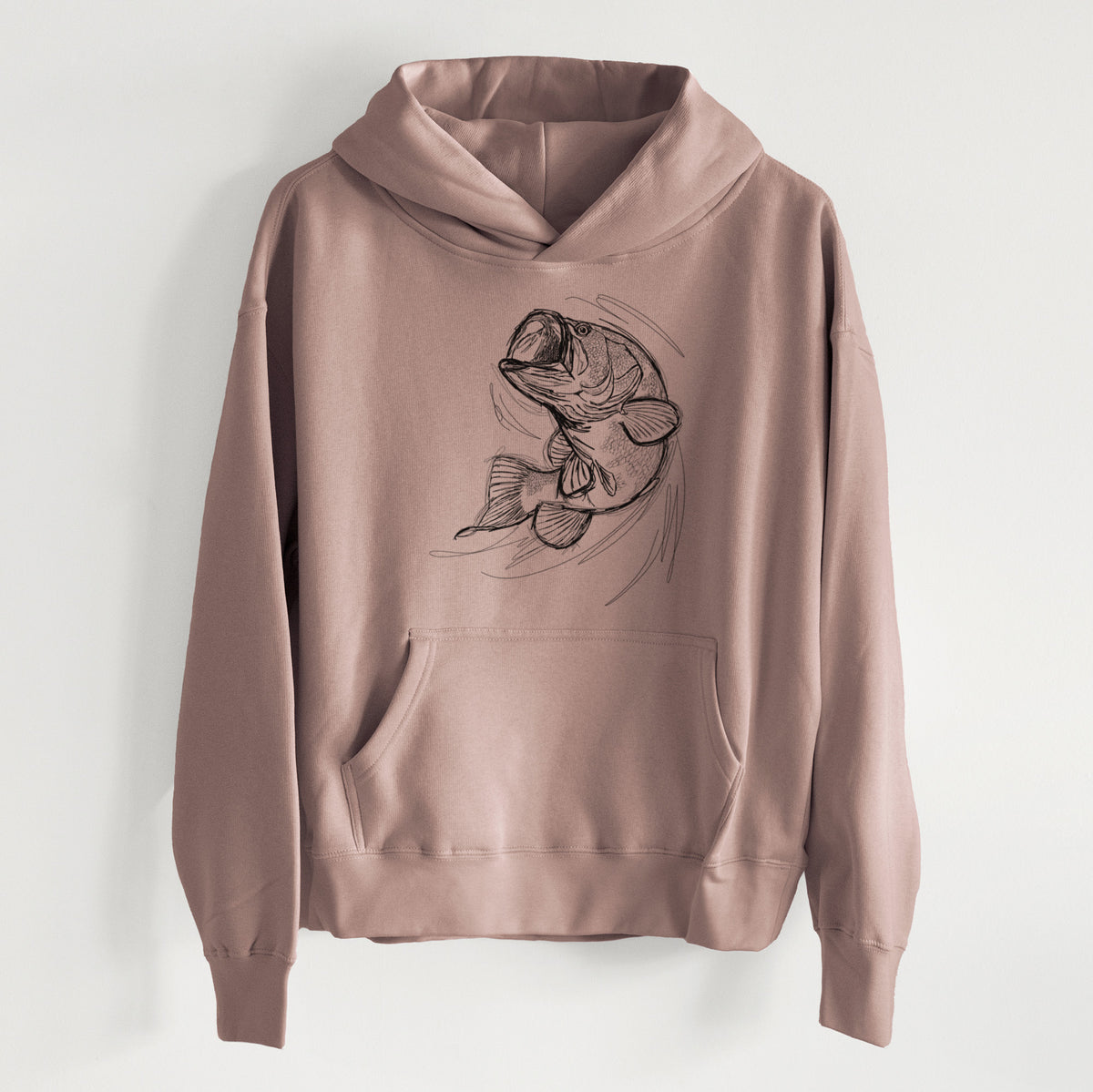 Largemouth Bass Fish - Micropterus salmoides - Women&#39;s Heavyweight Relaxed Hoodie