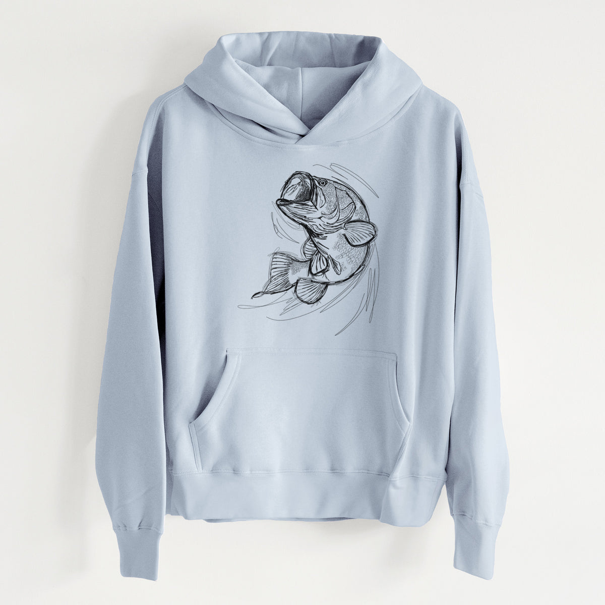 Largemouth Bass Fish - Micropterus salmoides - Women&#39;s Heavyweight Relaxed Hoodie