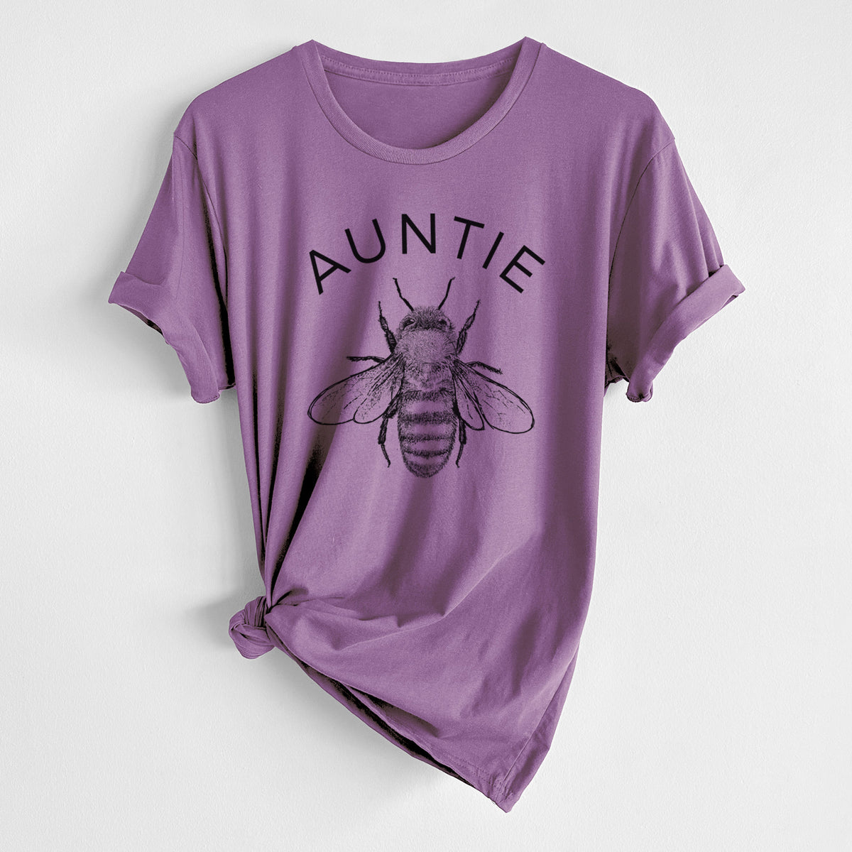 Auntie Bee - Unisex Crewneck - Made in USA - 100% Organic Cotton