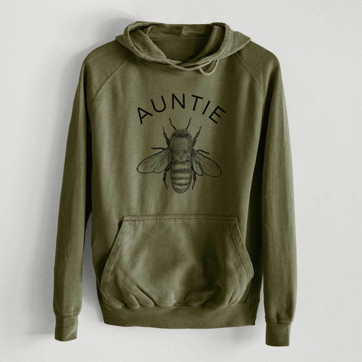 Auntie Bee  - Mid-Weight Unisex Vintage 100% Cotton Hoodie