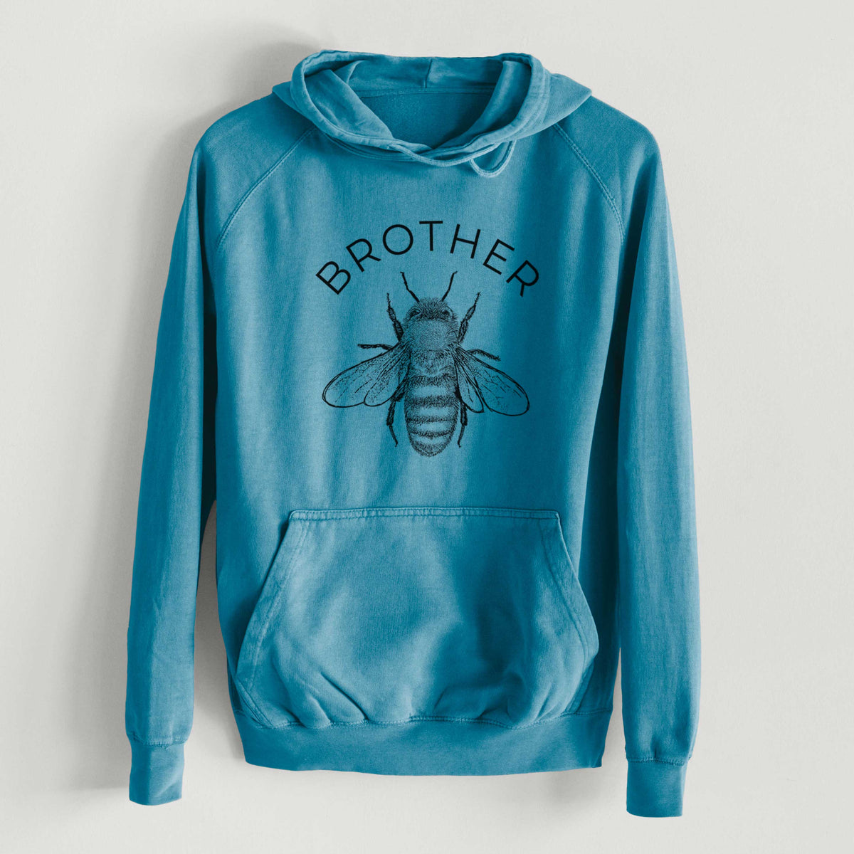 Brother Bee  - Mid-Weight Unisex Vintage 100% Cotton Hoodie