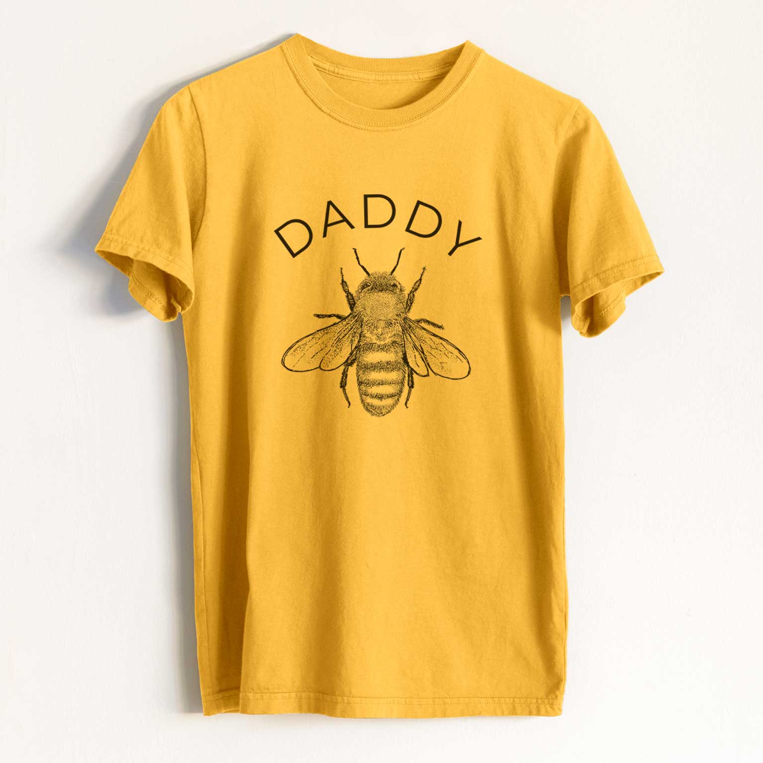 Bumblebee Yellow Men's Crew Neck T Shirt