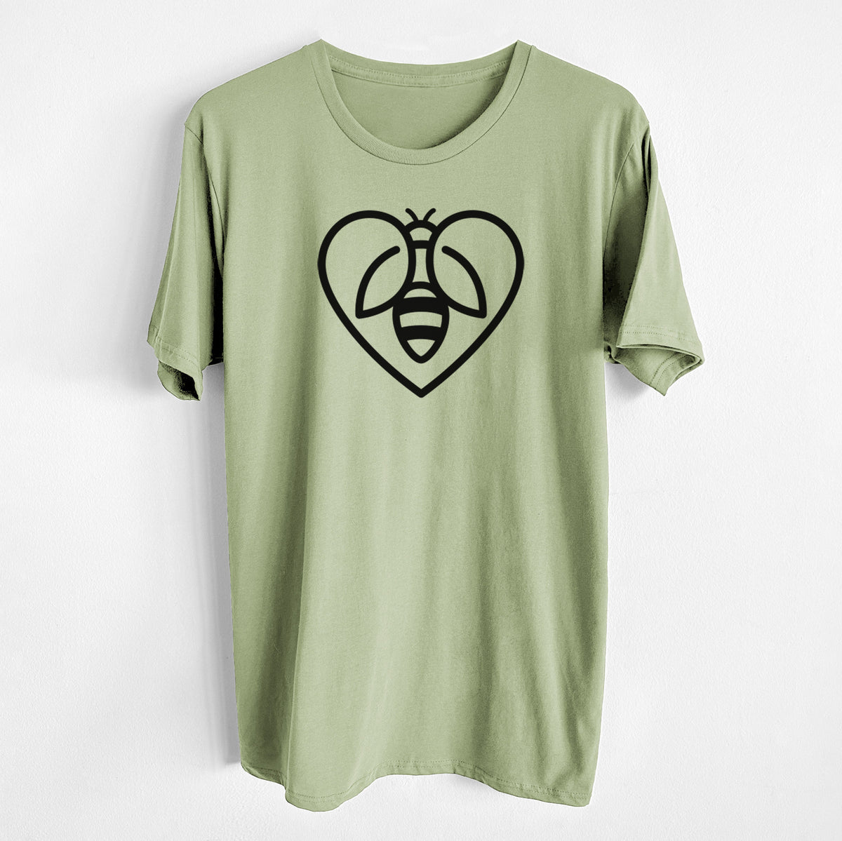 Bee Heart Icon - Unisex Crewneck - Made in USA - 100% Organic Cotton