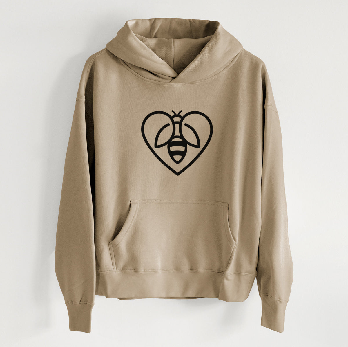 Bee Heart Icon - Women&#39;s Heavyweight Relaxed Hoodie