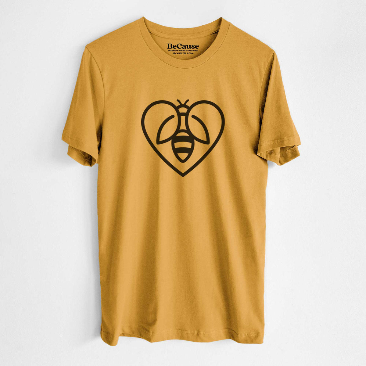 Bee Heart Icon - Lightweight 100% Cotton Unisex Crewneck