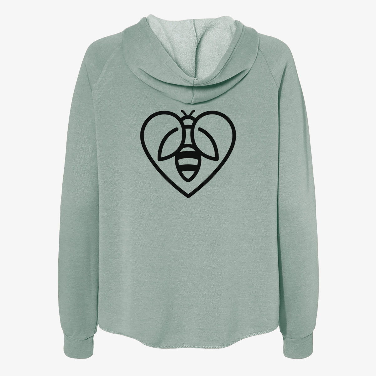 Bee Heart Icon - Women&#39;s Cali Wave Zip-Up Sweatshirt