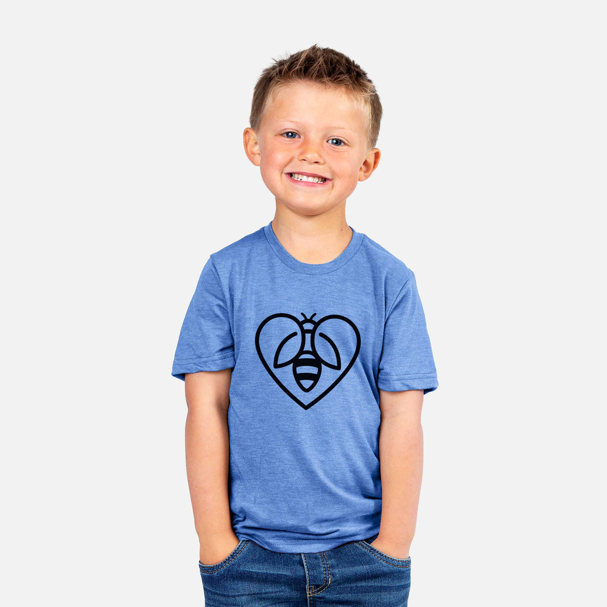 Bee Heart Icon - Kids Shirt