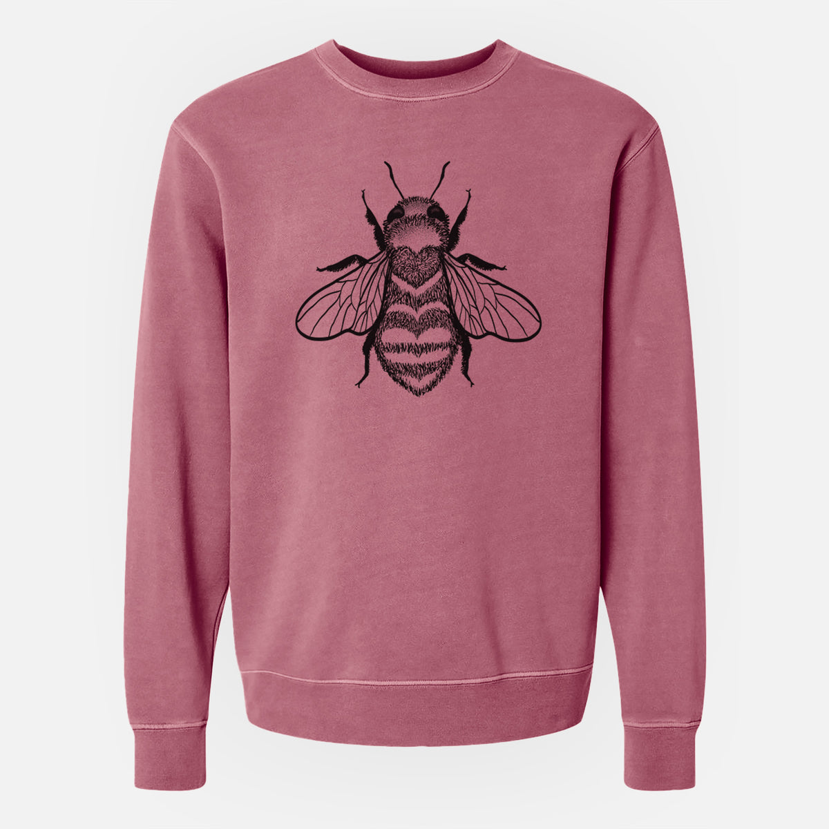 Bee Love - Unisex Pigment Dyed Crew Sweatshirt