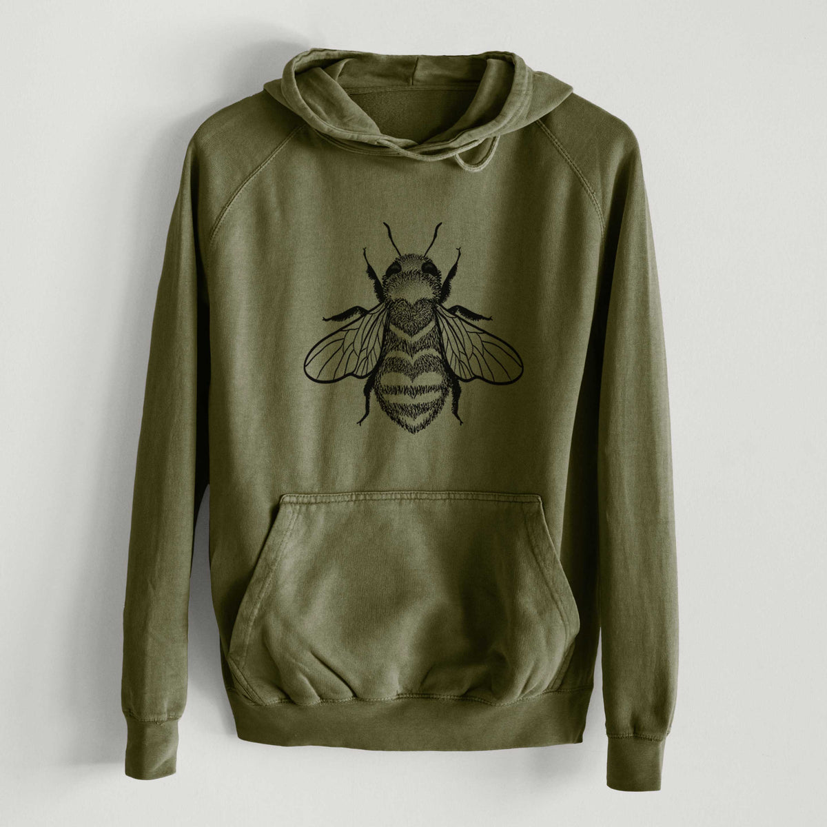 Bee Love  - Mid-Weight Unisex Vintage 100% Cotton Hoodie