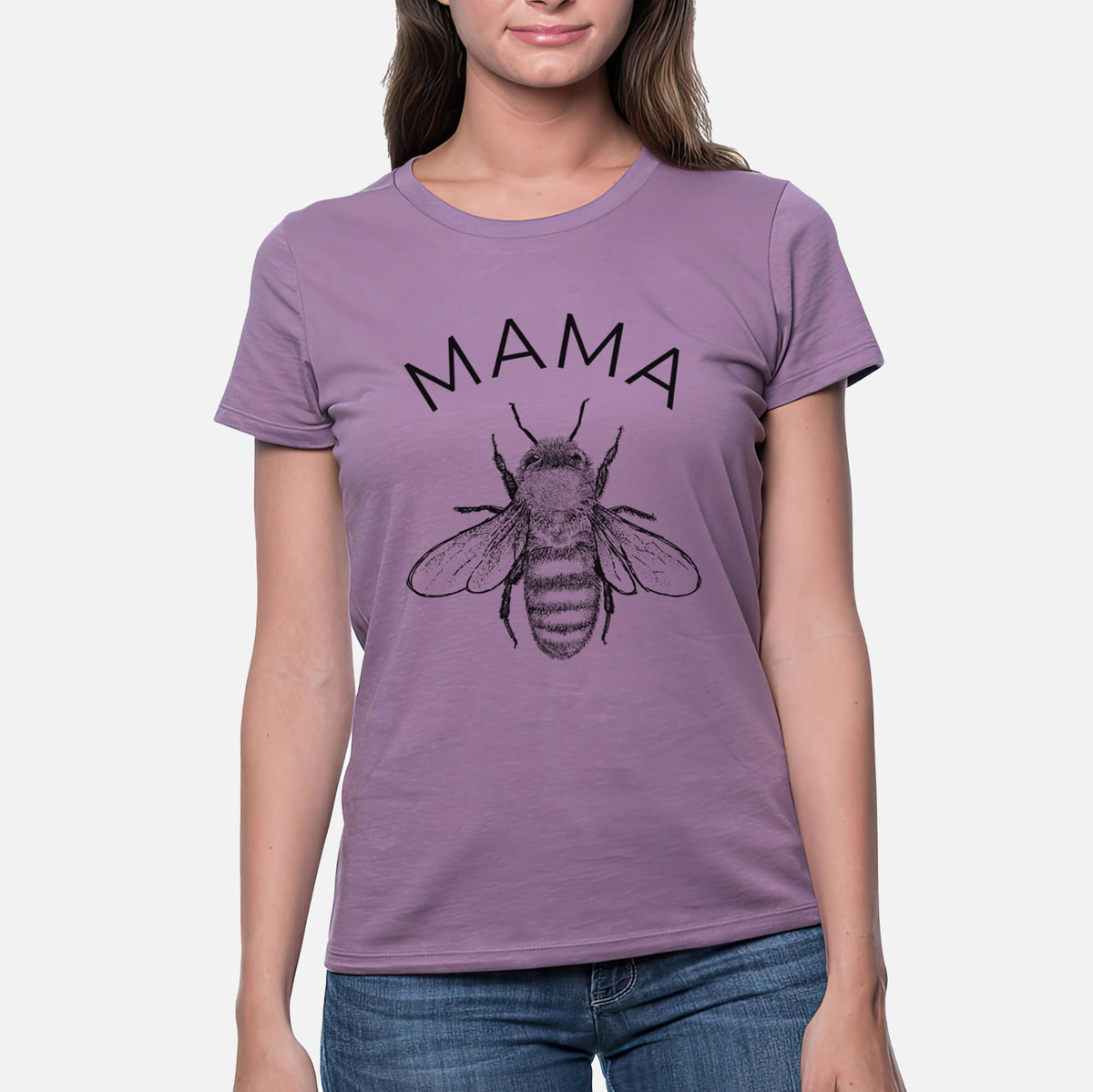 Mama Bee - Women&#39;s Crewneck - Made in USA - 100% Organic Cotton