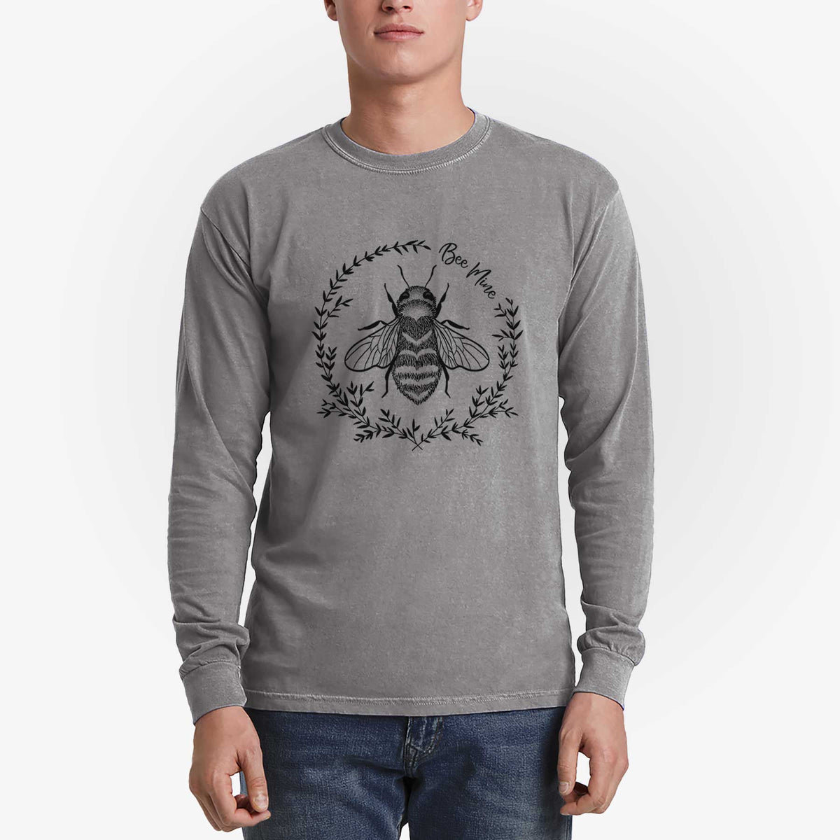 Bee Mine - Heavyweight 100% Cotton Long Sleeve