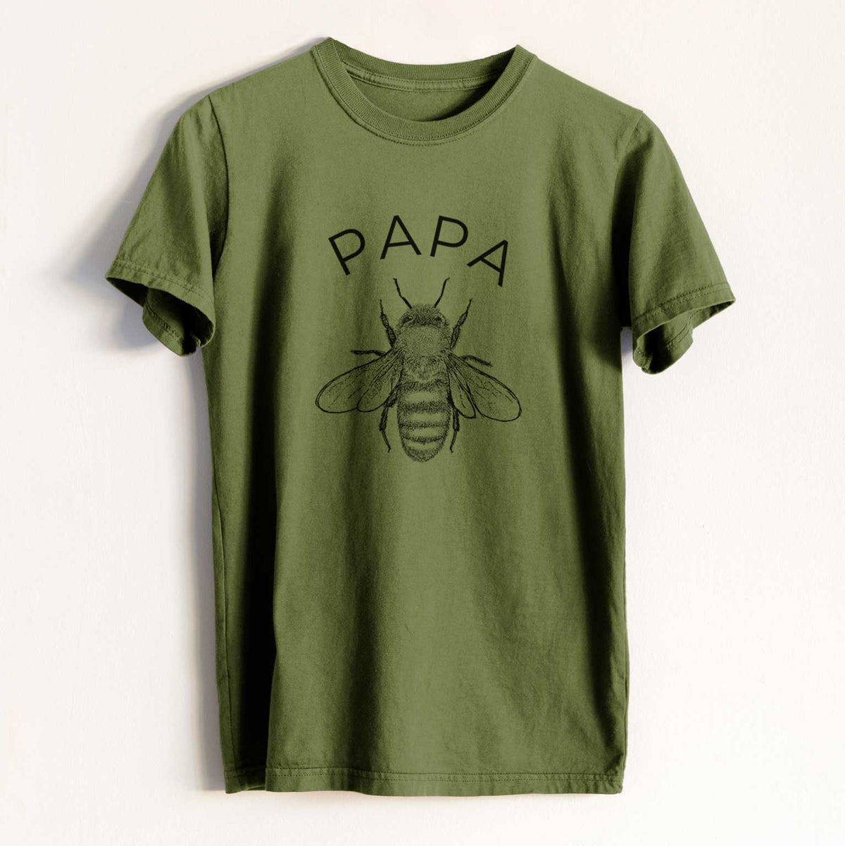 Papa Bee - Heavyweight Men&#39;s 100% Organic Cotton Tee