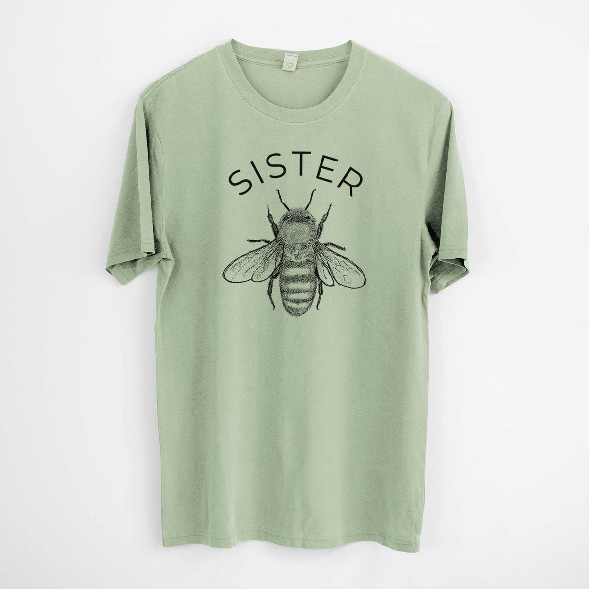 Sister Bee -  Mineral Wash 100% Organic Cotton Short Sleeve
