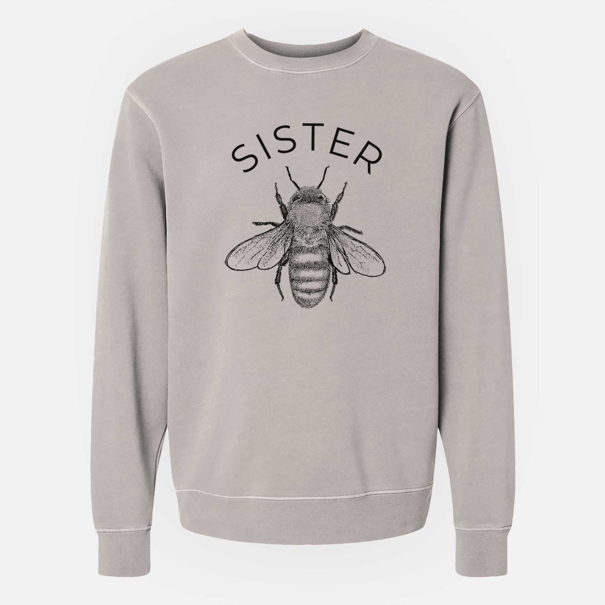 Sister Bee - Unisex Pigment Dyed Crew Sweatshirt