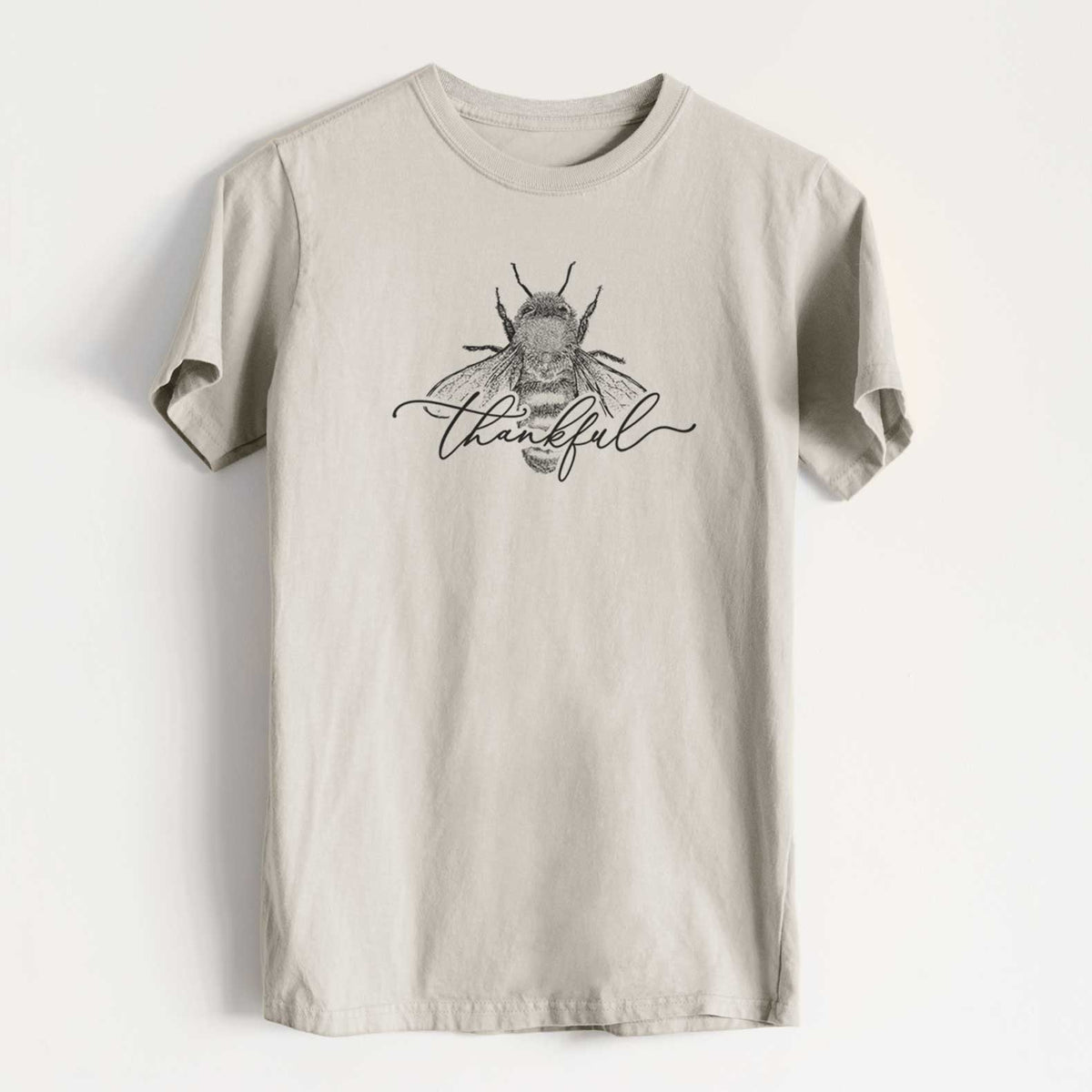 Bee Thankful - Heavyweight Men&#39;s 100% Organic Cotton Tee