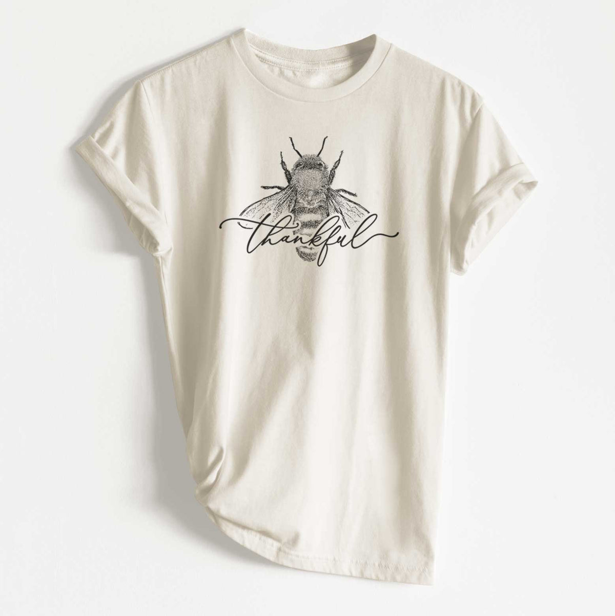 Bee Thankful - Unisex Recycled Eco Tee  - CLOSEOUT - FINAL SALE