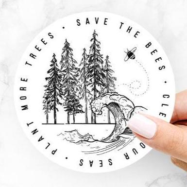Bees Seas Trees Decal