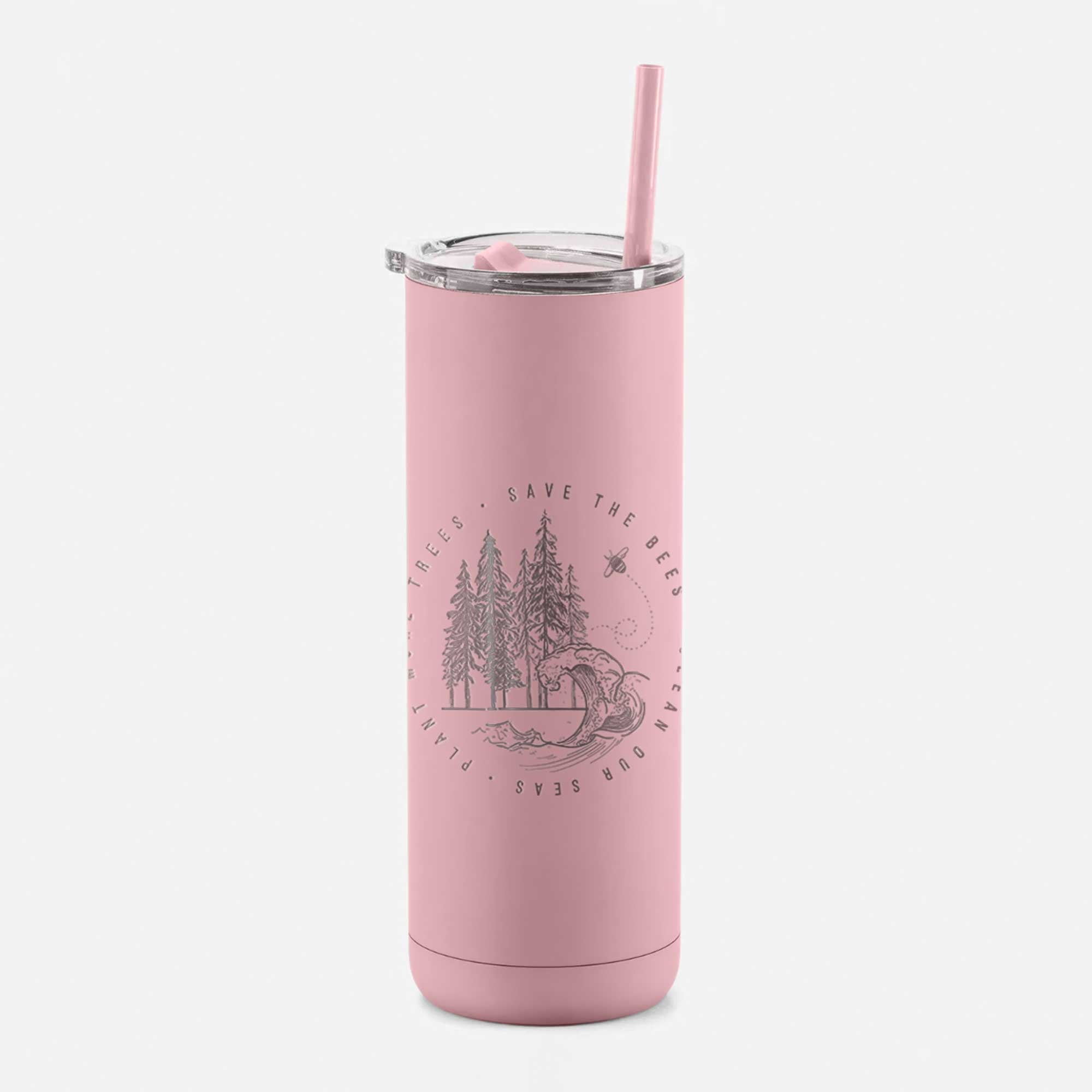 Bless international East Urban Home 20oz. Insulated Plastic Travel Tumbler  Straw