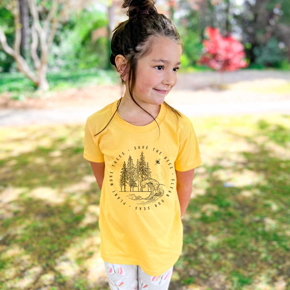 Save the Bees, Clean our Seas, Plant more Trees - Kids Shirt