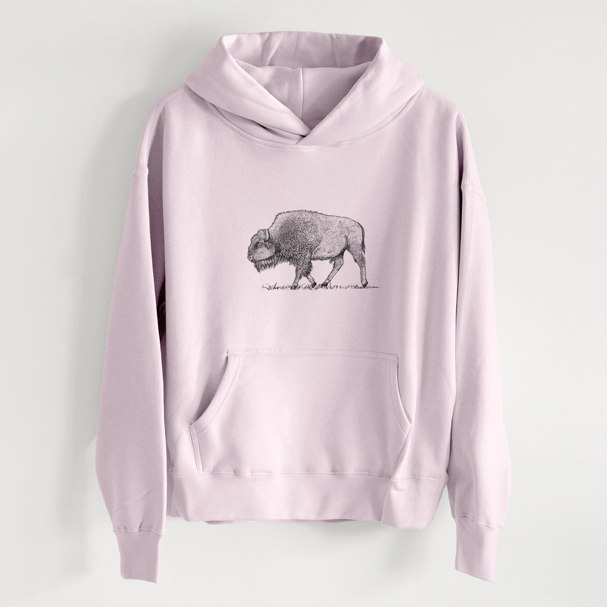 American Bison / Buffalo - Bison bison - Women&#39;s Heavyweight Relaxed Hoodie