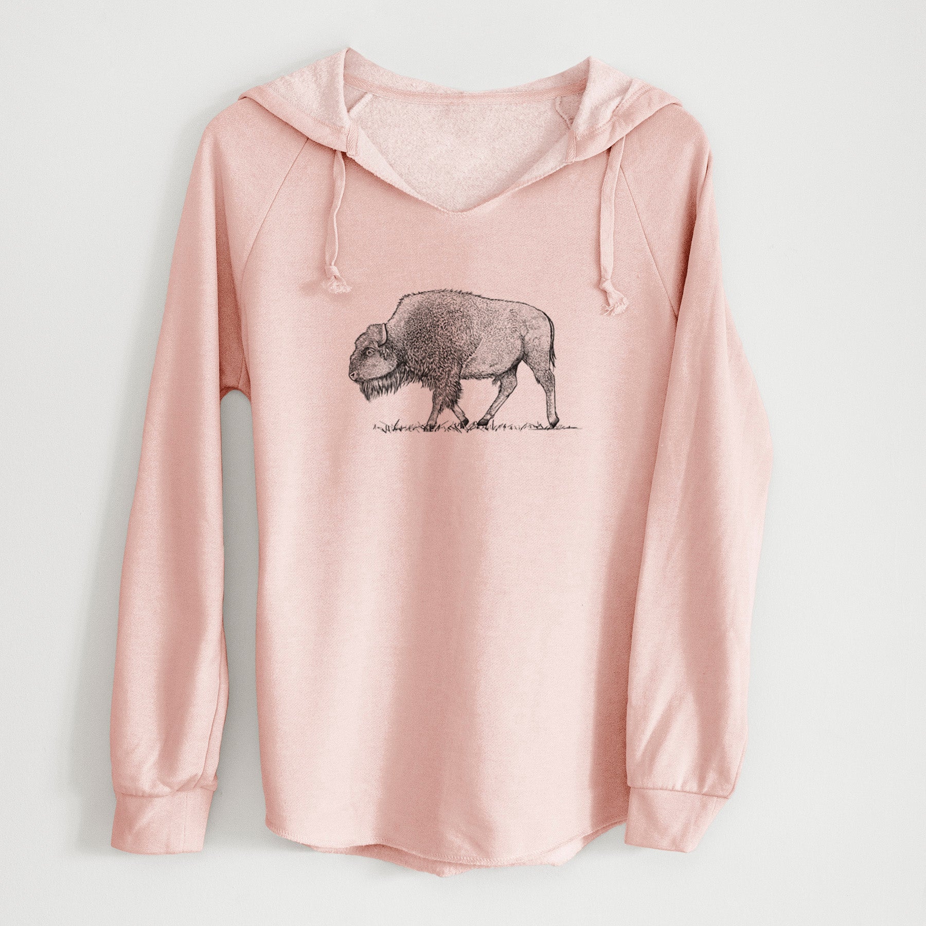 American Bison / Buffalo - Bison bison - Cali Wave Hooded Sweatshirt