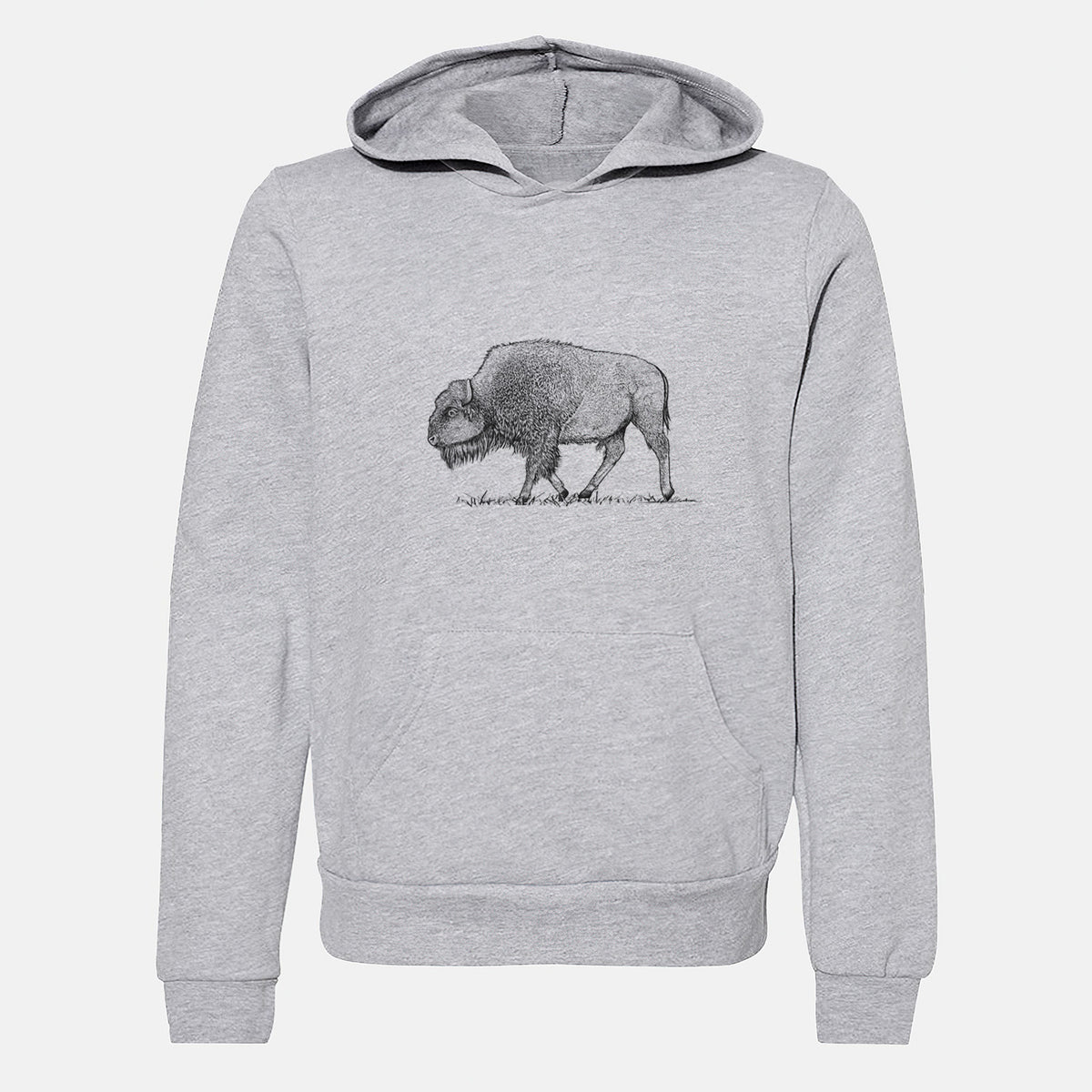 American Bison / Buffalo - Bison bison - Youth Hoodie Sweatshirt