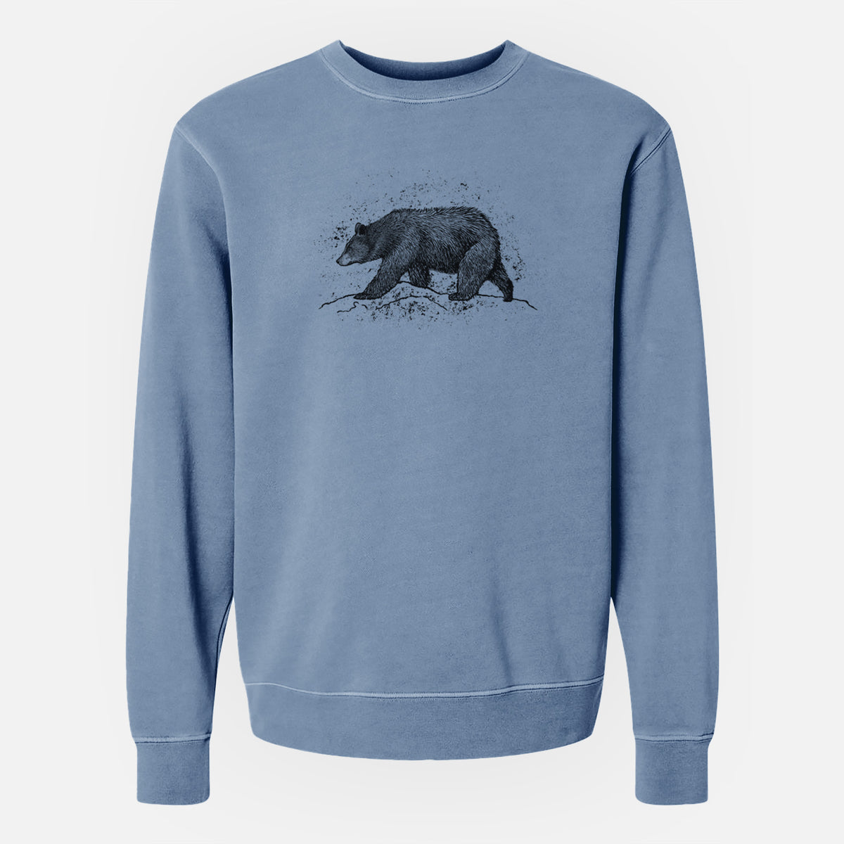 Black Bear - Unisex Pigment Dyed Crew Sweatshirt