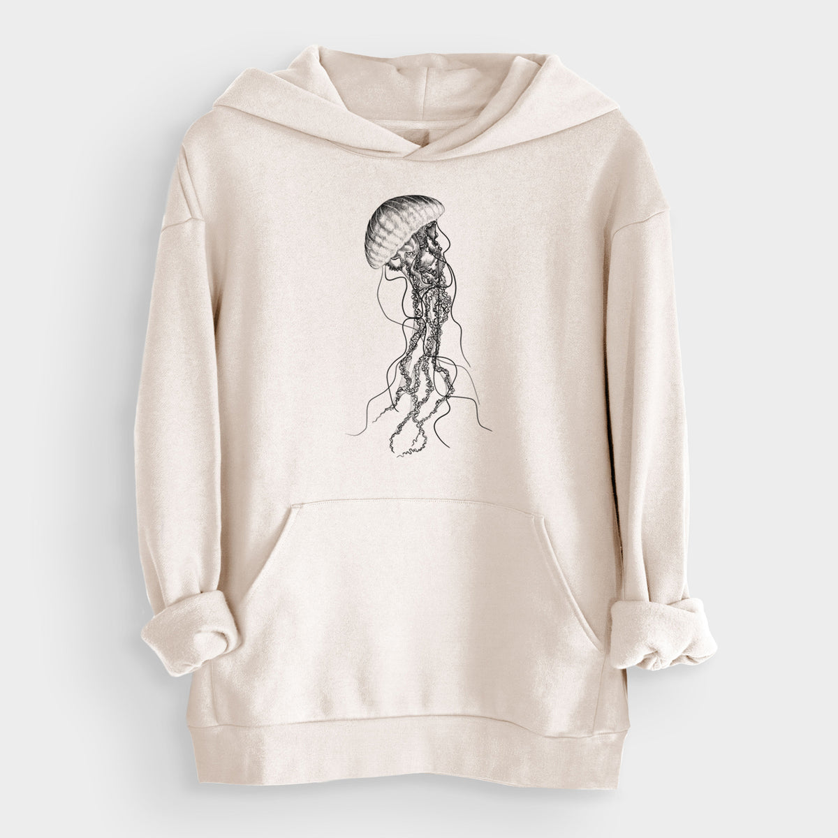 Black Sea Nettle Jellyfish - Chrysaora achlyos  - Bodega Midweight Hoodie
