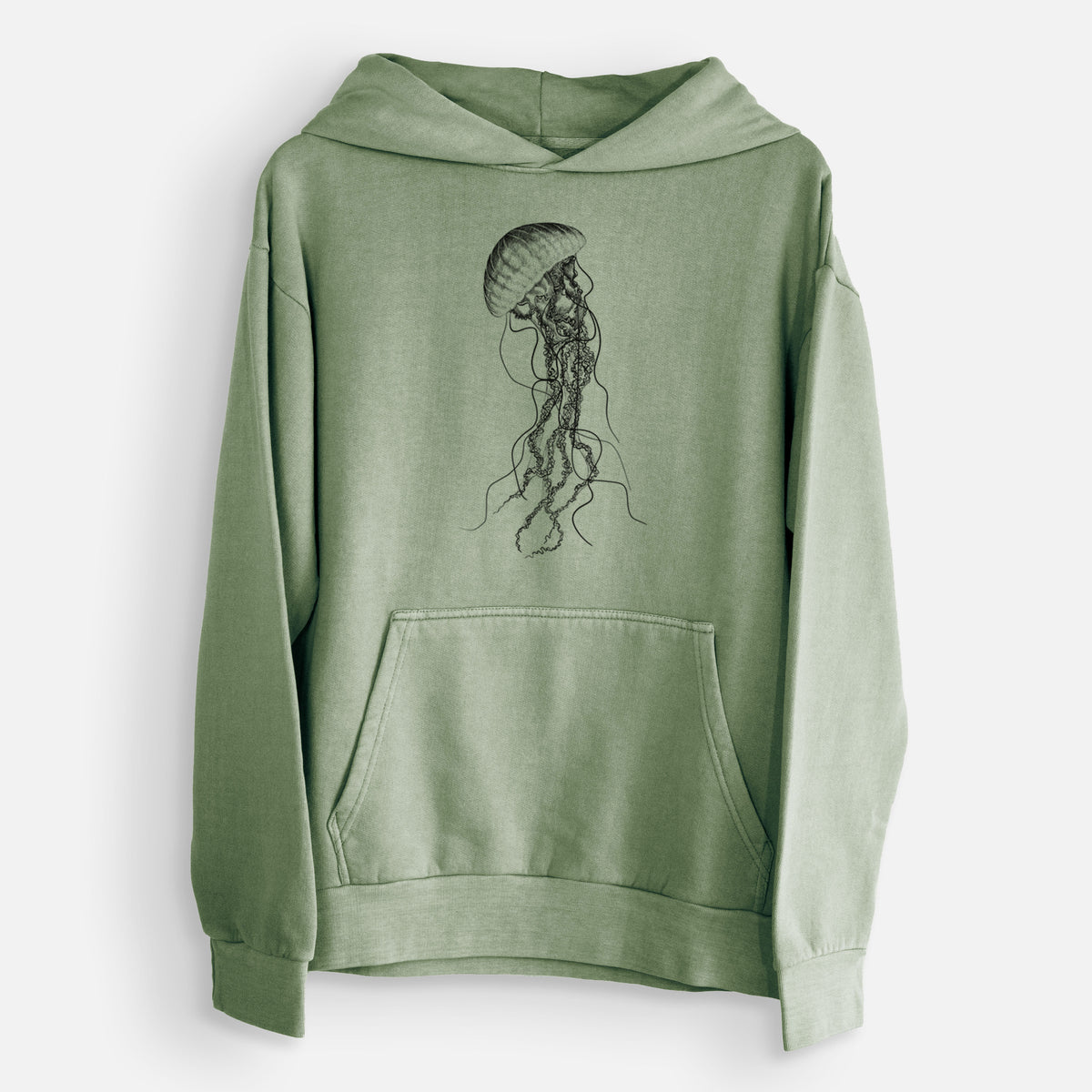 Black Sea Nettle Jellyfish - Chrysaora achlyos  - Urban Heavyweight Hoodie