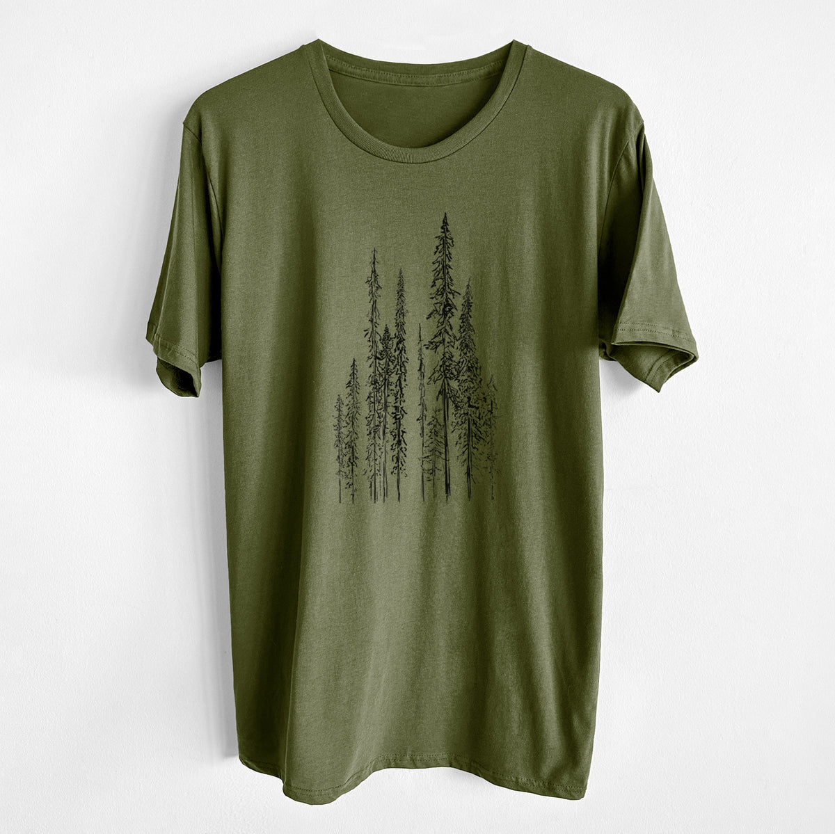 Black Spruce (Picea mariana) - Unisex Crewneck - Made in USA - 100% Organic Cotton