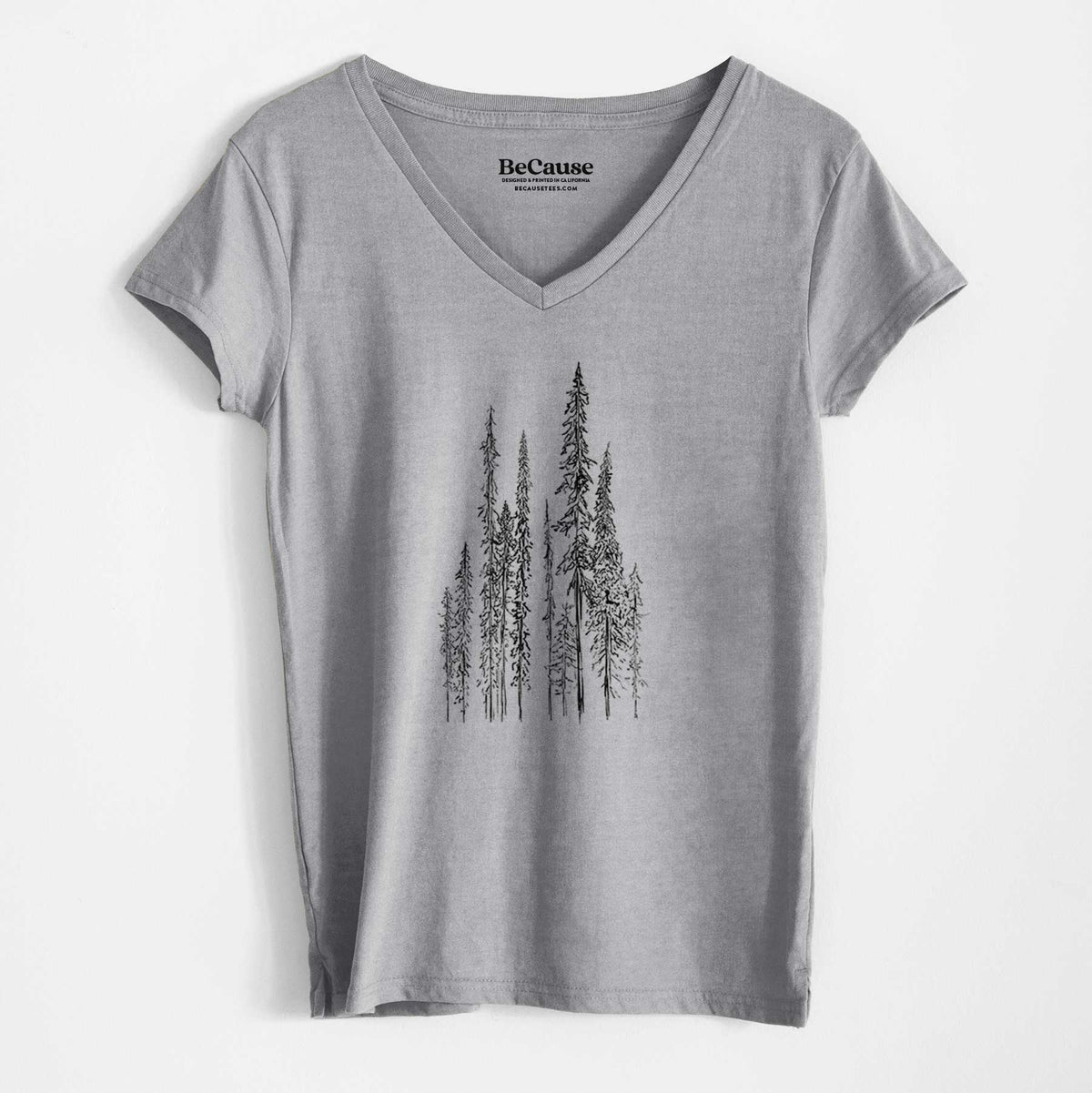 Black Spruce (Picea mariana) - Women&#39;s 100% Recycled V-neck
