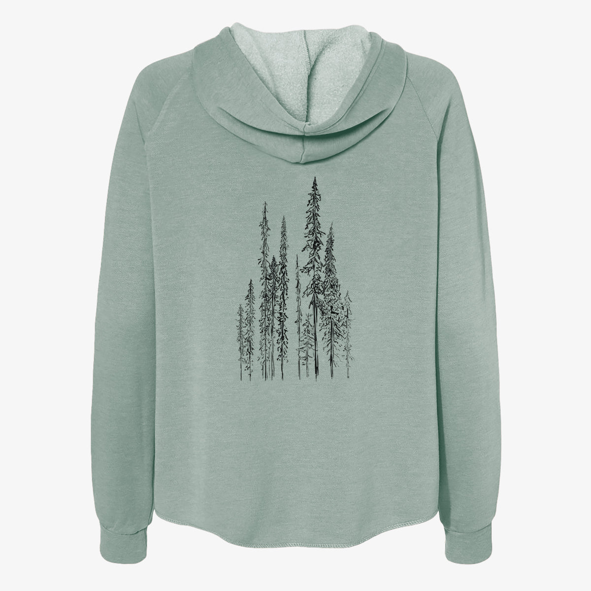 Black Spruce (Picea mariana) - Women&#39;s Cali Wave Zip-Up Sweatshirt