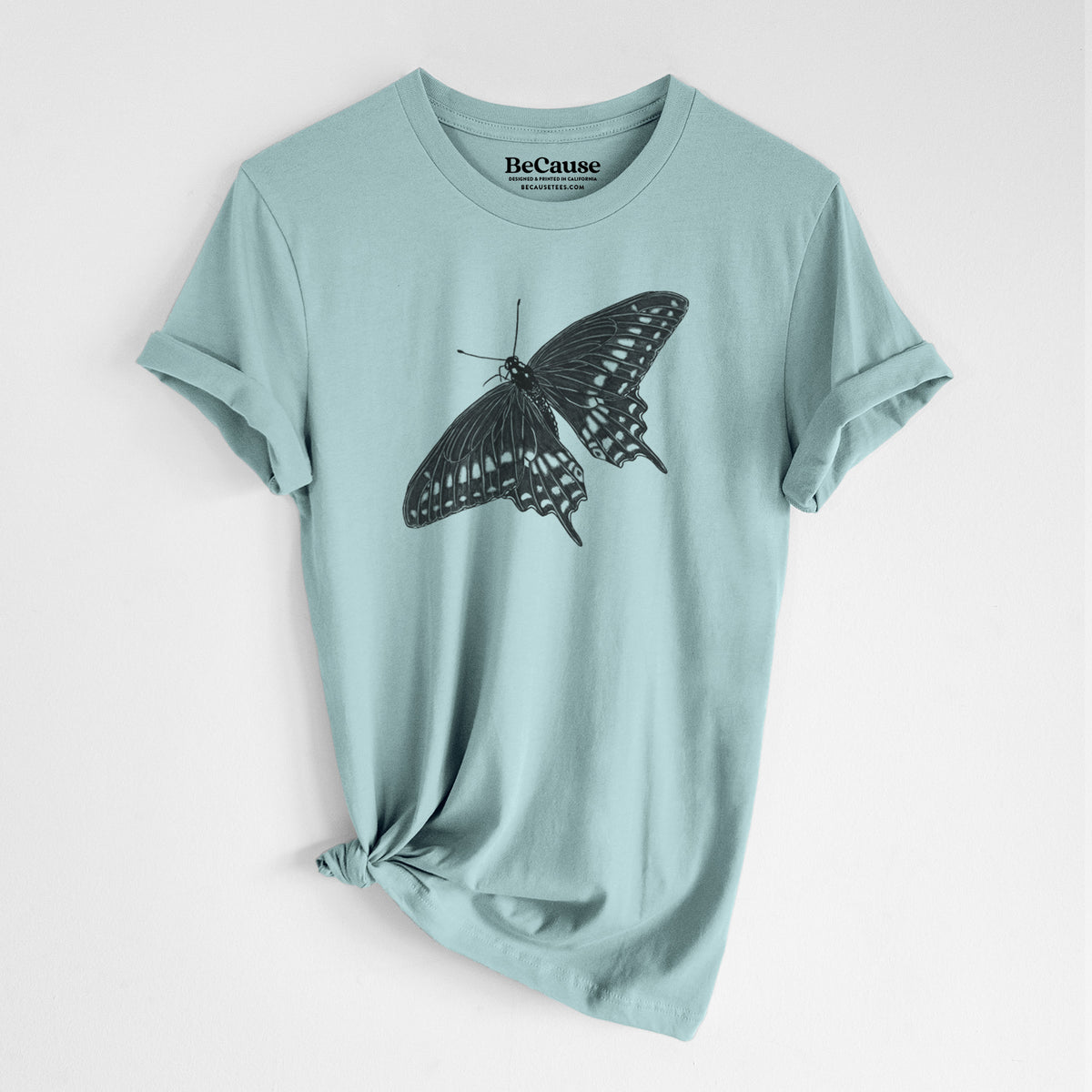 Black Swallowtail Butterfly - Papilio polyxenes - Lightweight 100% Cotton Unisex Crewneck