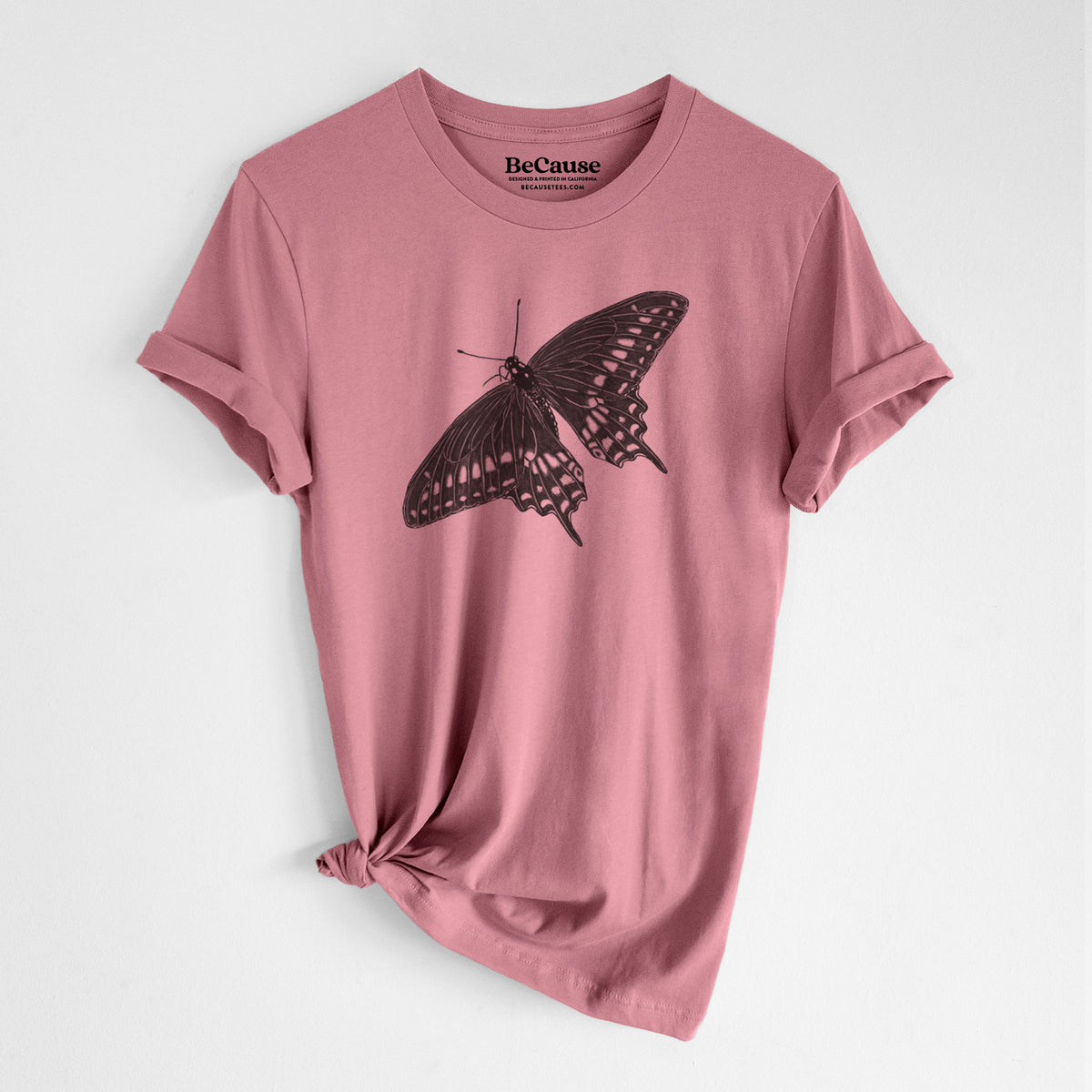 Black Swallowtail Butterfly - Papilio polyxenes - Lightweight 100% Cotton Unisex Crewneck