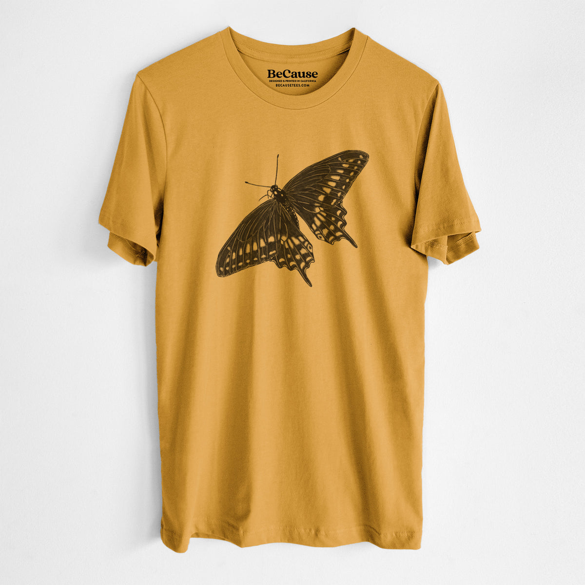 Black Swallowtail Butterfly - Papilio polyxenes - Lightweight 100% Cotton Unisex Crewneck