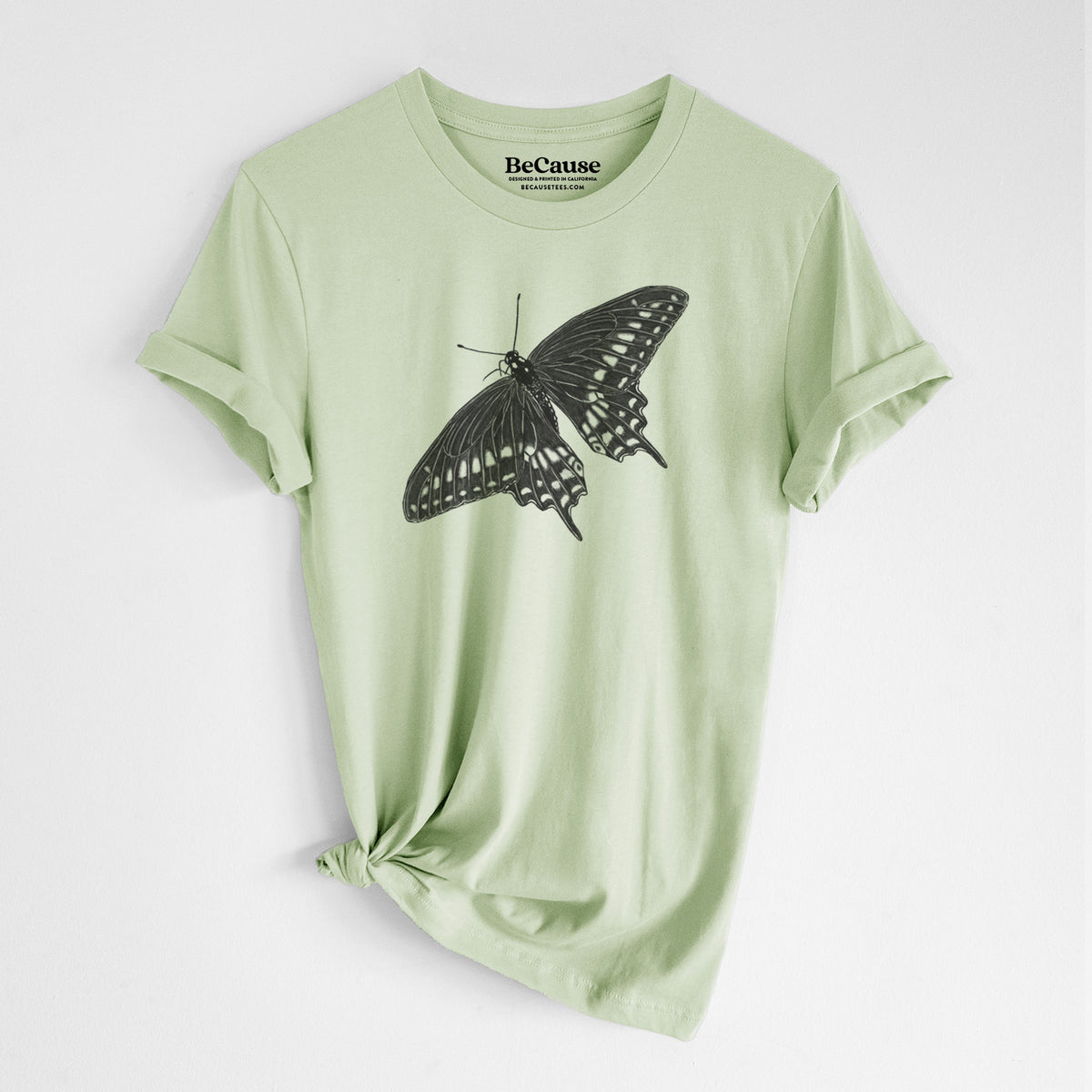 Black Swallowtail Butterfly - Papilio polyxenes - Lightweight 100% Cotton Unisex Crewneck