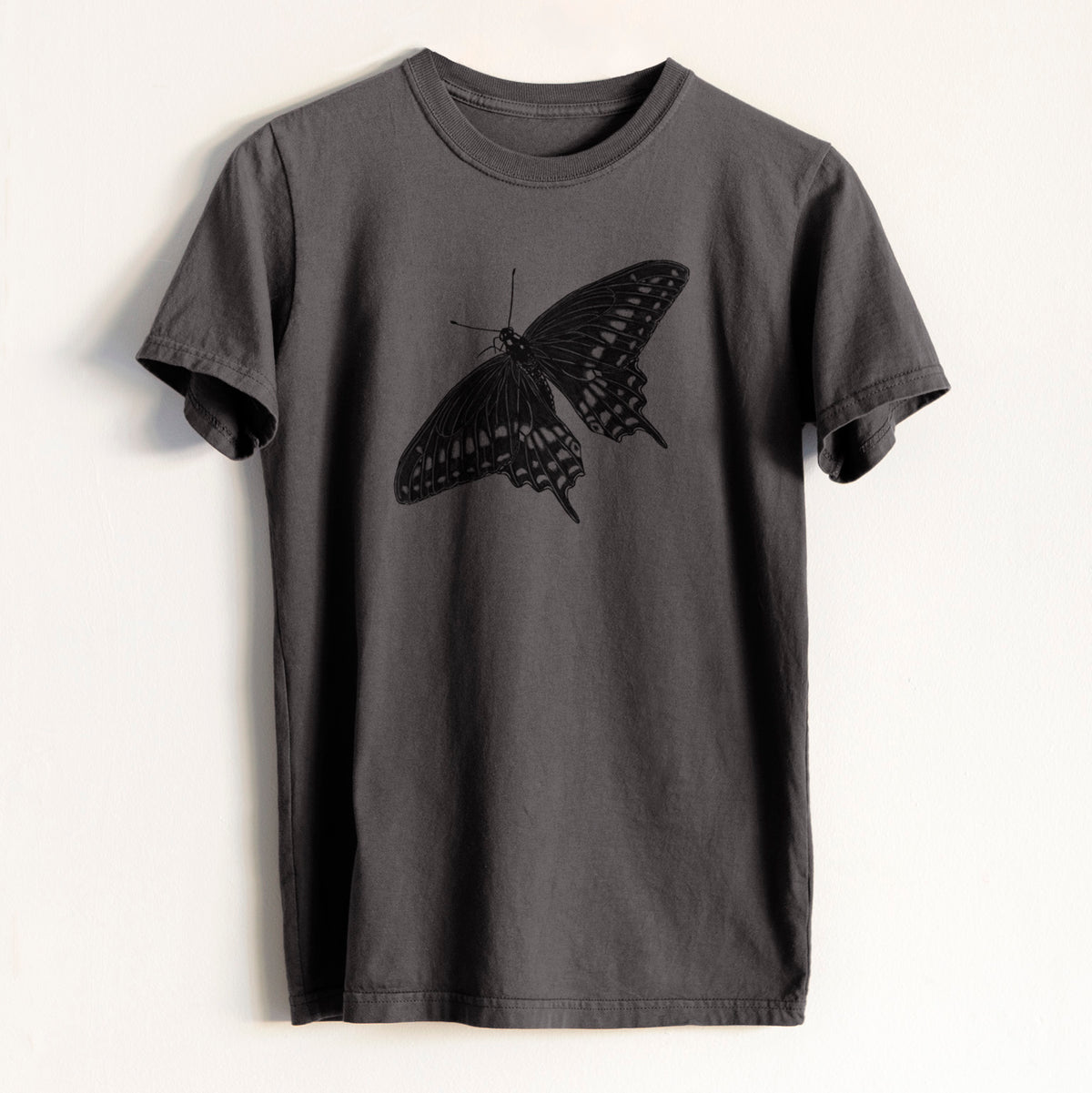 Black Swallowtail Butterfly - Papilio polyxenes - Heavyweight Men&#39;s 100% Organic Cotton Tee