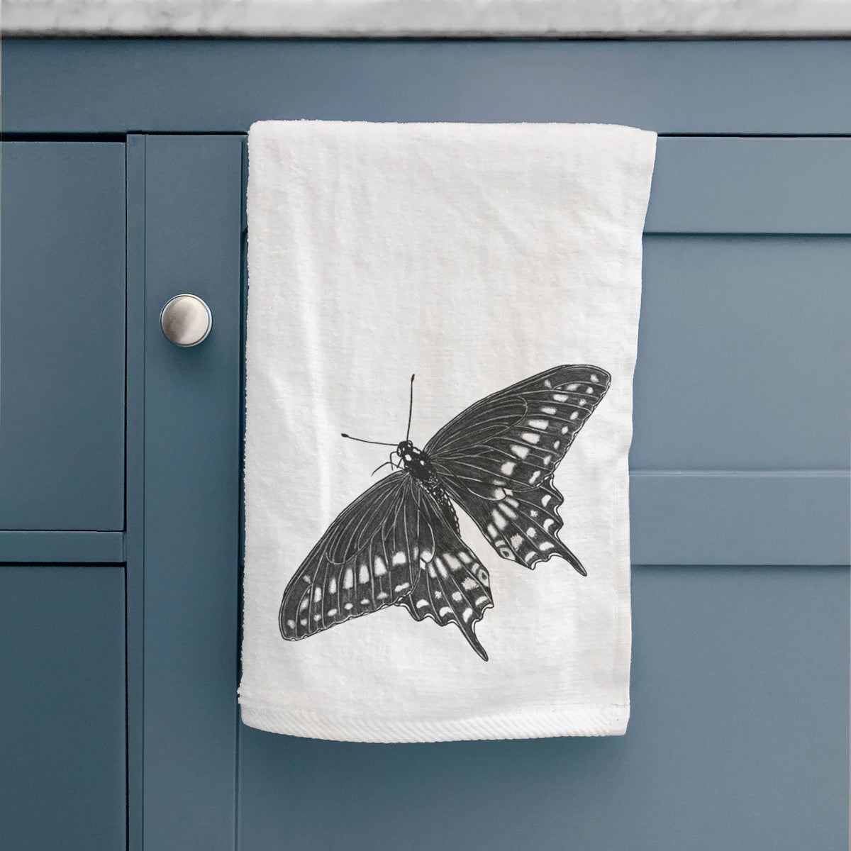 Black Swallowtail Butterfly - Papilio polyxenes Hand Towel