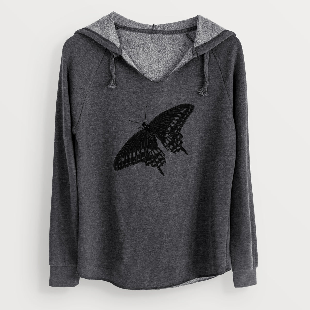 Black Swallowtail Butterfly - Papilio polyxenes - Cali Wave Hooded Sweatshirt
