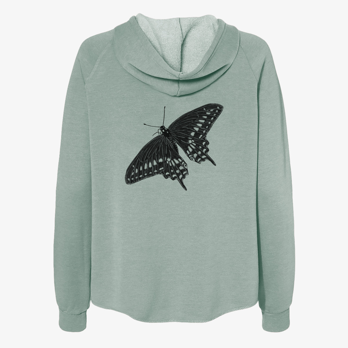 Black Swallowtail Butterfly - Papilio polyxenes - Women&#39;s Cali Wave Zip-Up Sweatshirt