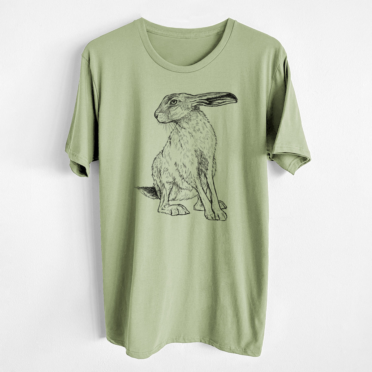 Black-tailed Jackrabbit - Lepus californicus - Unisex Crewneck - Made in USA - 100% Organic Cotton