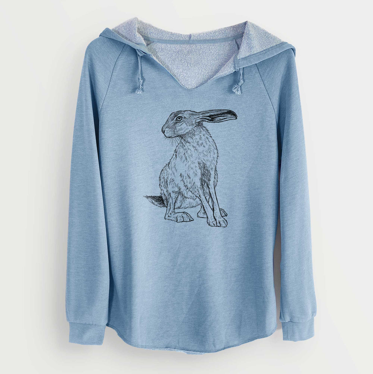 Black-tailed Jackrabbit - Lepus californicus - Cali Wave Hooded Sweatshirt